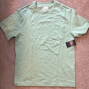 Lucky Brand Sunset Wash - Green Pocket T-Shirt